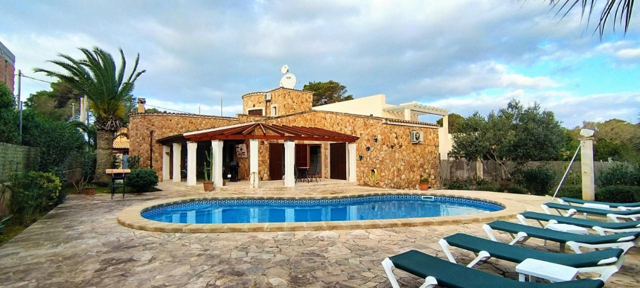 Villa Sanchez In Strandnahe Mit Pool, Jacuzzi, Klima, Wifi, Gas Bbq ซานตานยี ภายนอก รูปภาพ
